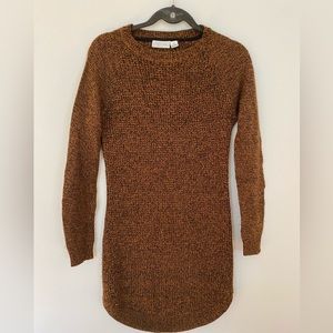 RD Style Brown Marled Tunic Sweater